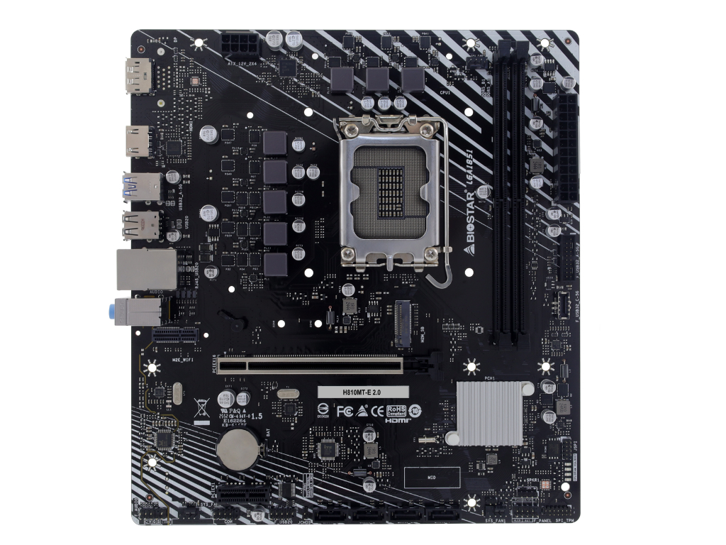 BIOSTAR、LGA1851対応のIntel H810採用エントリーMicroATXマザーボード