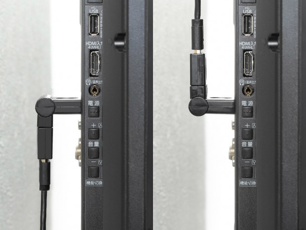 配線の「逃げ道」を自由自在に。サンワ、縦90°＋横回転に対応するHDMI変換アダプタ発売