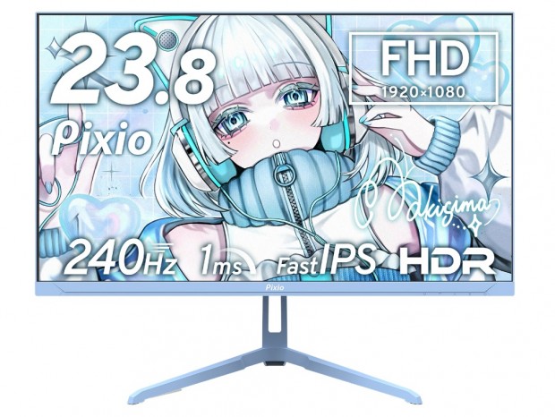 Pixio、全8色のカラバリが揃う240Hz/1ms対応23.8型Fast IPS液晶「PX249 Wave」予約開始