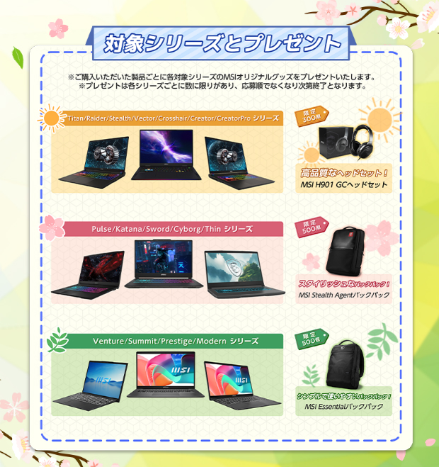 MSIノートPC レビューキャンペーン 2026