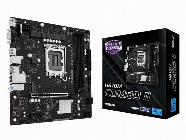 これぞASRock、DDR5＆DDR4両対応の変態マザーボード「H610M COMBO II」リリース