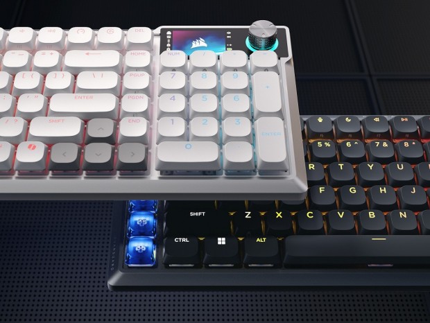 CORSAIR、高級ガスケットマウントとロープロ光学スイッチ採用「VANGUARD AIR 99 WIRELESS」発売