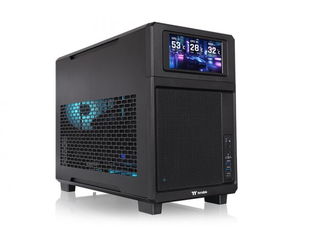 Thermaltake、ミドルタワー級の拡張性を備えたミニタワー「TR200」シリーズ発表