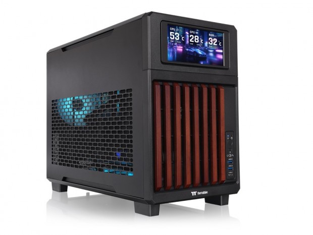 Thermaltake、ミドルタワー級の拡張性を備えたミニタワー「TR200」シリーズ発表