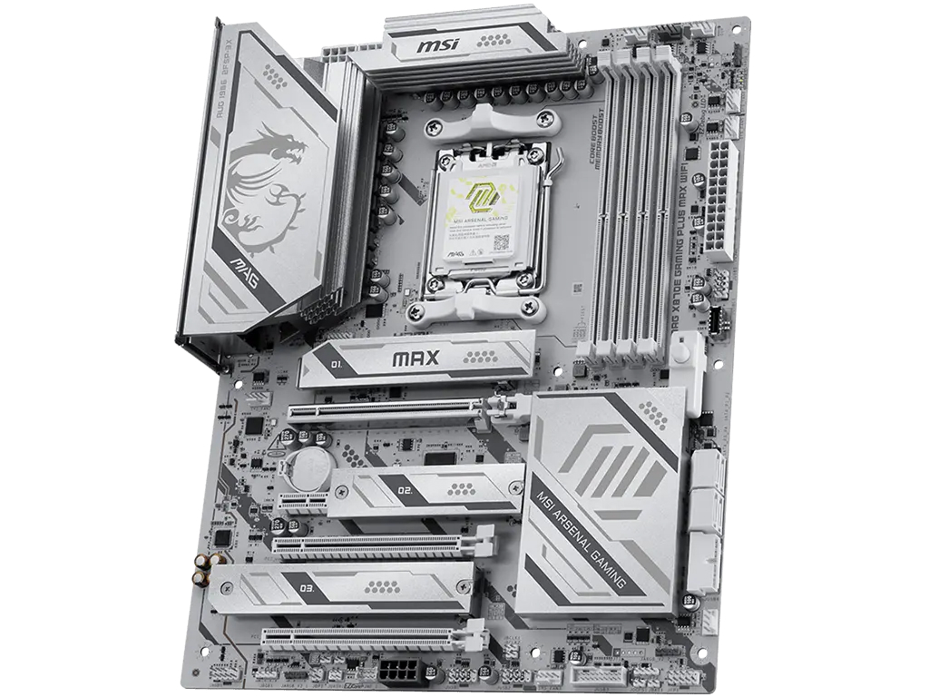 64MB大容量BIOS ROM搭載のホワイトマザーボード、MSI「MAG X870E