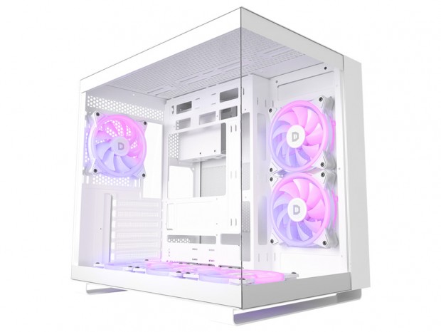 ドスパラセレクト、2面強化ガラスのピラーレスデザインPCケース発売