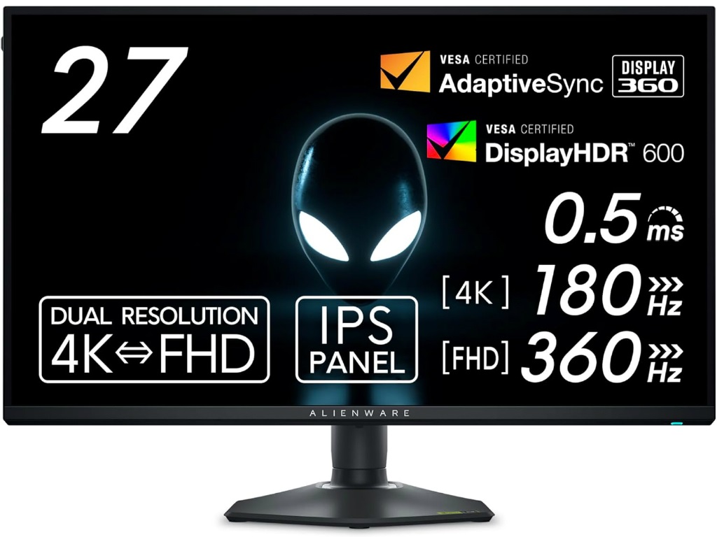 Alienware AW2725QF-A デュアル解像度(4K/FHD) その他