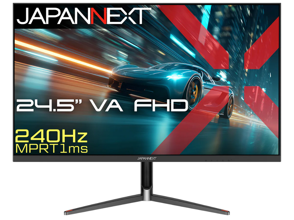 240Hz/1ms対応で税込17,980円の24.5型フルHDゲーミング液晶がJAPANNEXT