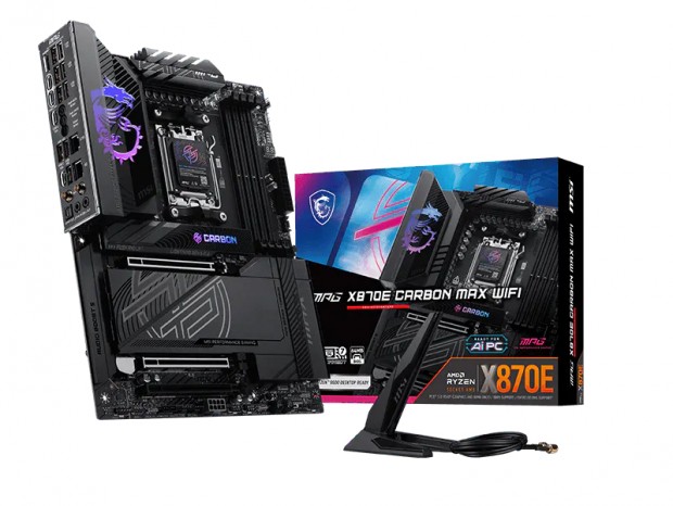 MSI、Pin Safeデザイン採用のX870Eマザー「MPG X870E CARBON MAX WIFI」発売