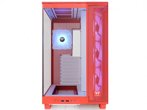 Thermaltake、ピラーレスPCケース「View 380 XL TG ARGB」に鮮やかな新色オレンジ追加