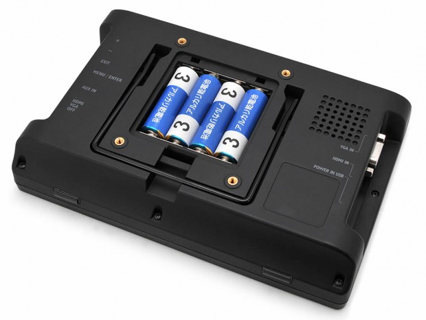 センチュリー、乾電池駆動にも対応する「7インチHDMIマルチ モニター plus one HDMI」
