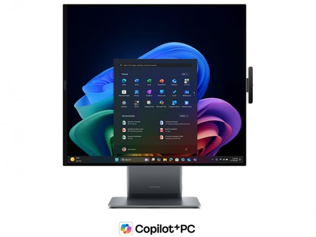 縦横回転対応16:18液晶を搭載、レノボ「ThinkCentre X AIO Aura Edition」などAI PC 2製品