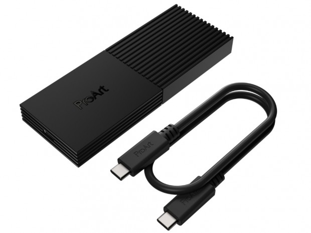 4段階スマートファンを搭載したUSB4対応外付けSSDケース、ASUS「ProArt PA40SU」