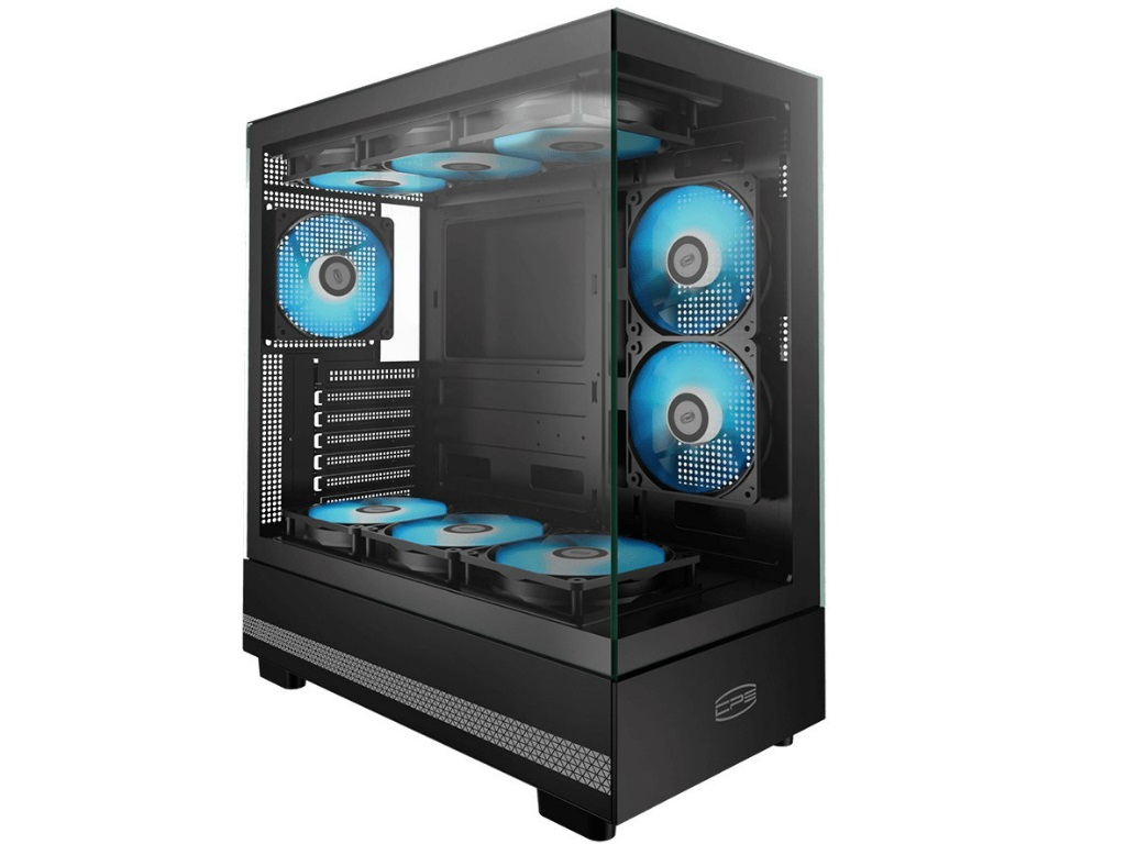 270°パノラマ強化ガラス採用の高拡張ミドルタワーPCケース、CPS「C3