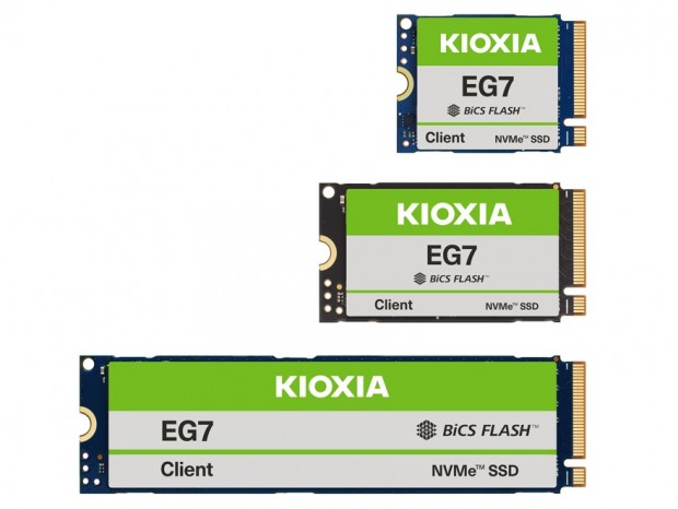 キオクシア、第8世代BiCS QLC採用のPCIe 4.0対応クライアント向けSSD「EG7」シリーズ
