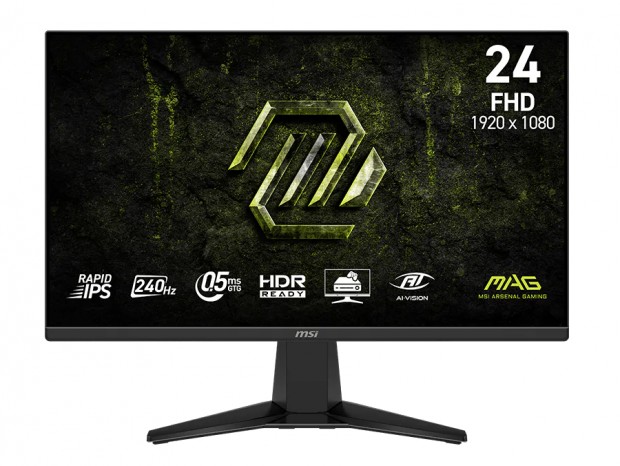 MSI、240Hz/0.5ms対応の23.8型RAPID IPSゲーミングディスプレイ「MAG 245F X24」など2機種