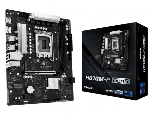 PCIe 5.0(x16)対応のIntel H810搭載Micro ATXマザーボード、ASRock「H810M-P Gen5」