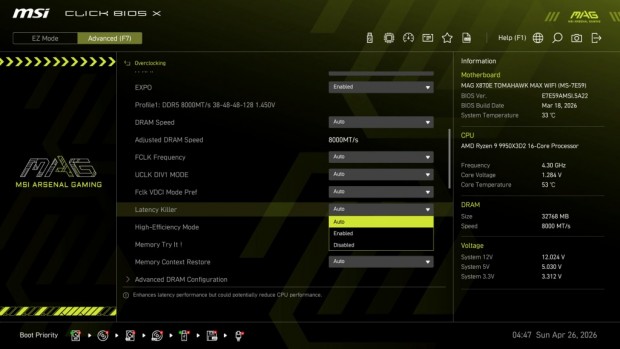 MAG X870E TOMAHAWK MAX WIFI