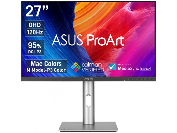 ASUS、120Hz駆動の27型WQHD液晶など色精度ΔE＜2の「ProArt」第2世代モデル計2種