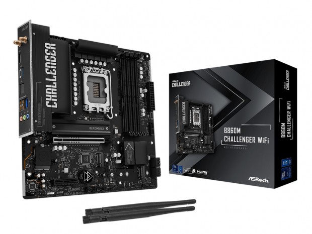 ASRock「Challenger」シリーズから、Intel B860採用MicroATXマザーボード2種発売