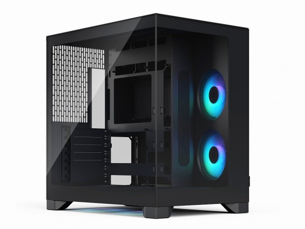 Fractal Design初のピラーレスデザイン採用、魅せるファン設計も特徴の「Pop 2 Vision」発売