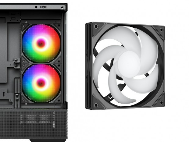 140mm ARGBファン×3標準で約1.3万円のピラーレスPCケース、センチュリー「RACEN AQCESS」