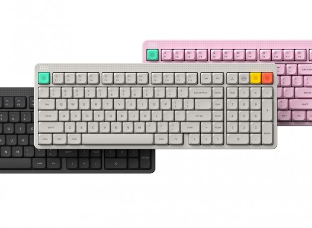 タッチバーとドットマトリクスインジケーター搭載メカニカルキーボード、NuPhy「Node100」