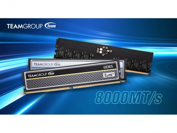 Team、1.1V駆動のJEDEC準拠DDR5-8000メモリ「ELITE」シリーズ拡充