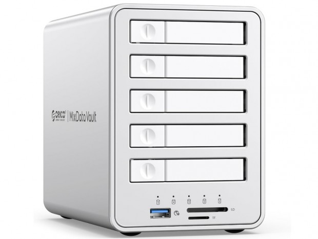 ORICO、7種類のRAIDモードを選択できる2.5インチSSD/HDD対応5ベイケース発売
