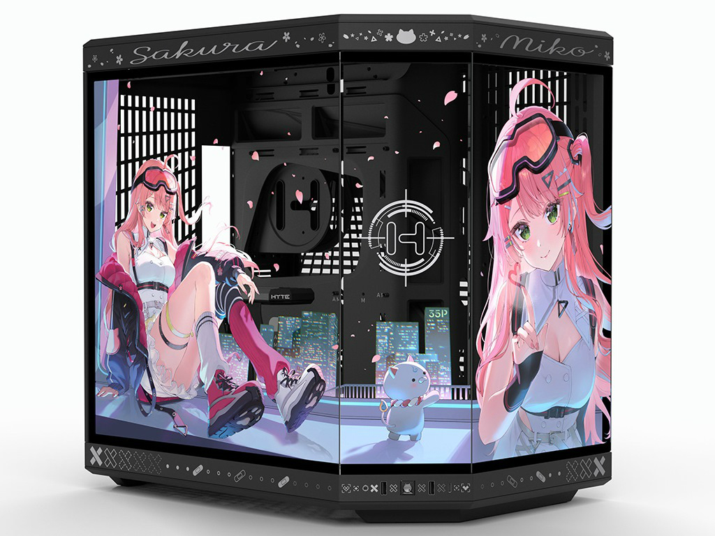 【全種・ケースなし】ベルサイユのばら パブミラー パノラマガラスのピラーレスPCケース「HYTE Y70」にVTuber「さくらみこ