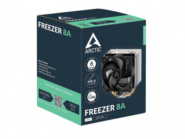 税込2,480円のAM5/AM4専用小型CPUクーラー、Arctic「Freezer 8A」29日発売