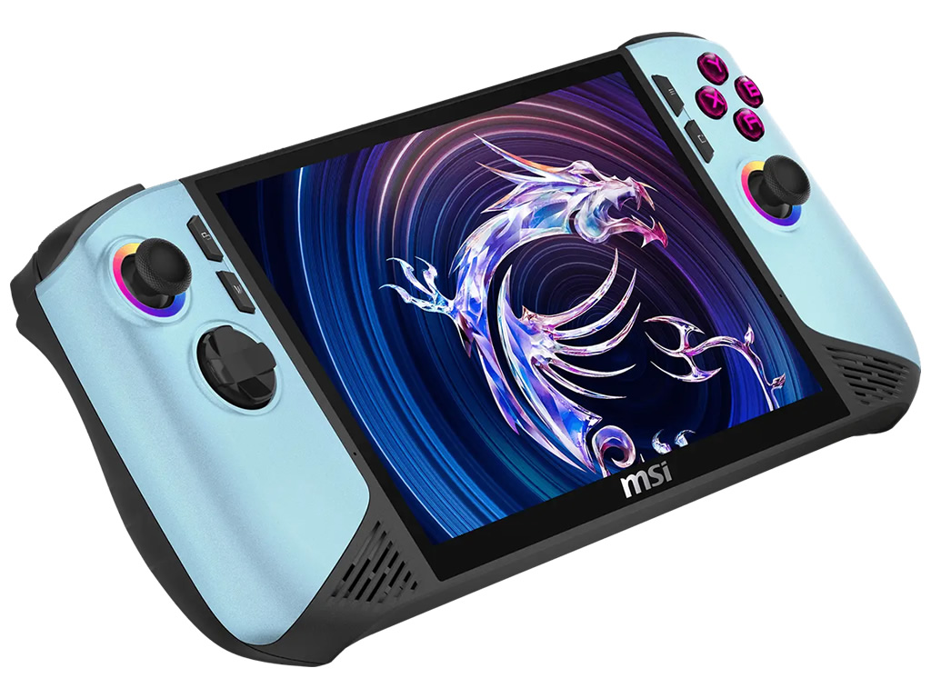 MSI、Glacier Blue採用の8型ポータブルゲーミングPC「Claw 8 AI+ A2VM