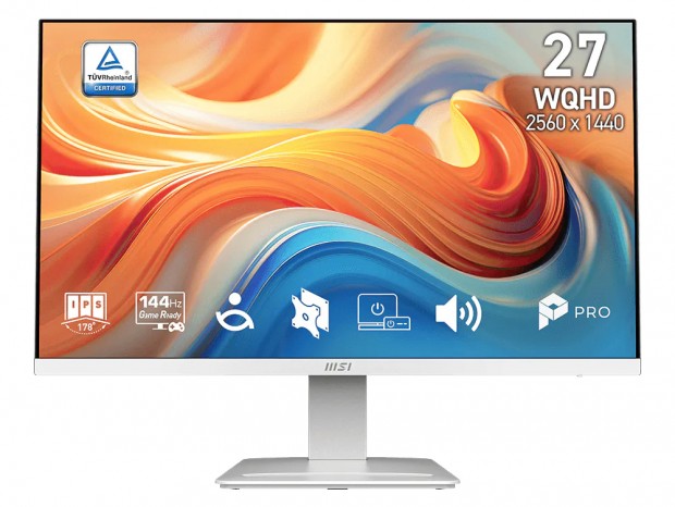 MSI、144Hz/WQHD対応の白い27型ビジネス液晶「PRO MP273QW E14」21日発売
