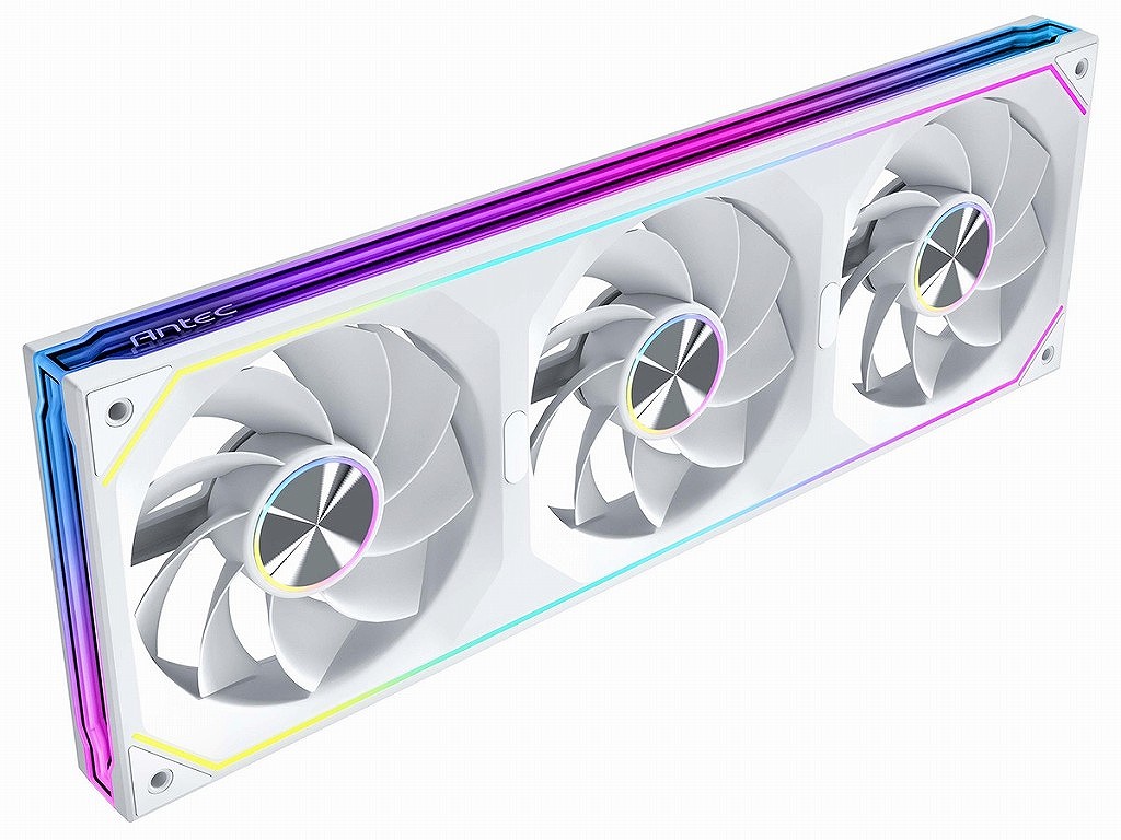 Antec、120mm×3基一体型のリバースARGBファン「Infinity Matrix 360