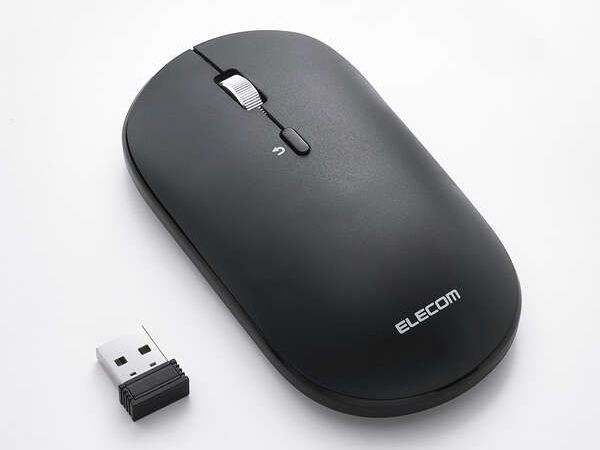 エレコム、最大3台と接続できるモバイル向けの薄型・軽量ワイヤレスマウス「Slint」