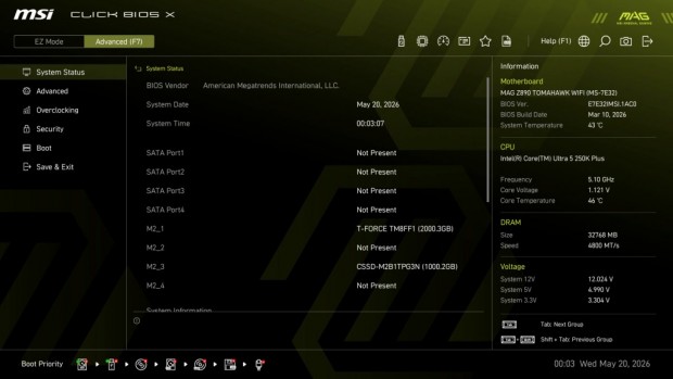 MAG Z890 TOMAHAWK WIFI