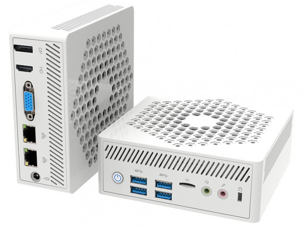HDMI/DP/VGAによる3画面出力に対応したファンレスミニPC「LN5095W」