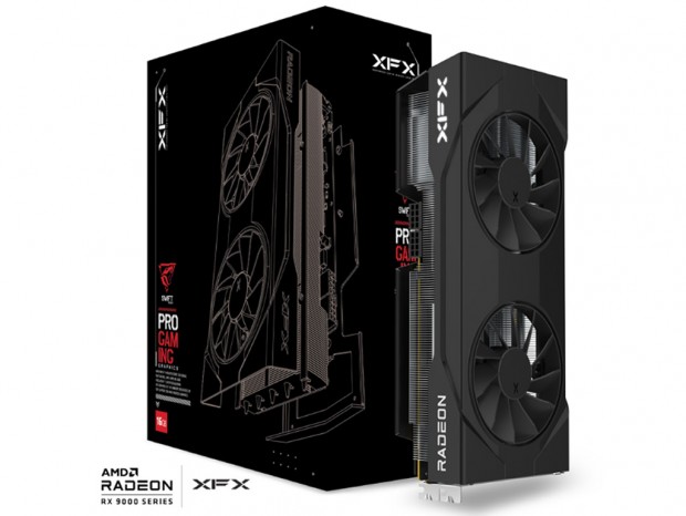 XFX、デュアルファン仕様のRadeon RX 9070 XT「Swift AMD Radeon RX 9070 XT Dual fan Gaming Edition」