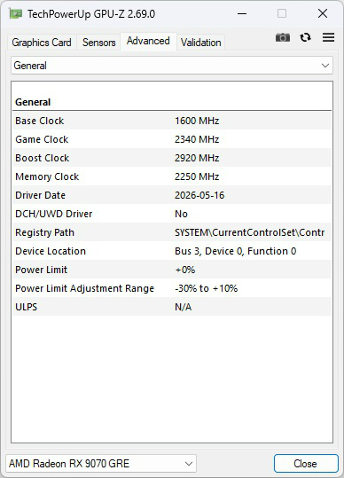 Radeon RX 9070 GRE