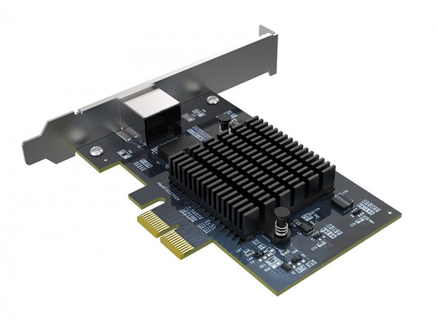Akasa、Realtek RTL8127ATチップを採用する省電力な10ギガビットLANカード