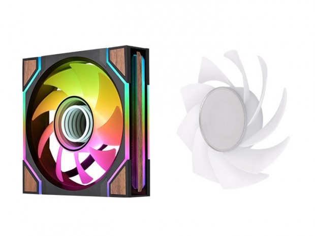 SWAFAN 120 EX INFINITY ARGB Sync PC Cooling Fan Wood Edition