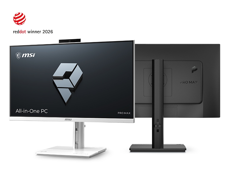 MSI、美しいミニマルデザインのオールインワンPCやディスプレイ「PRO