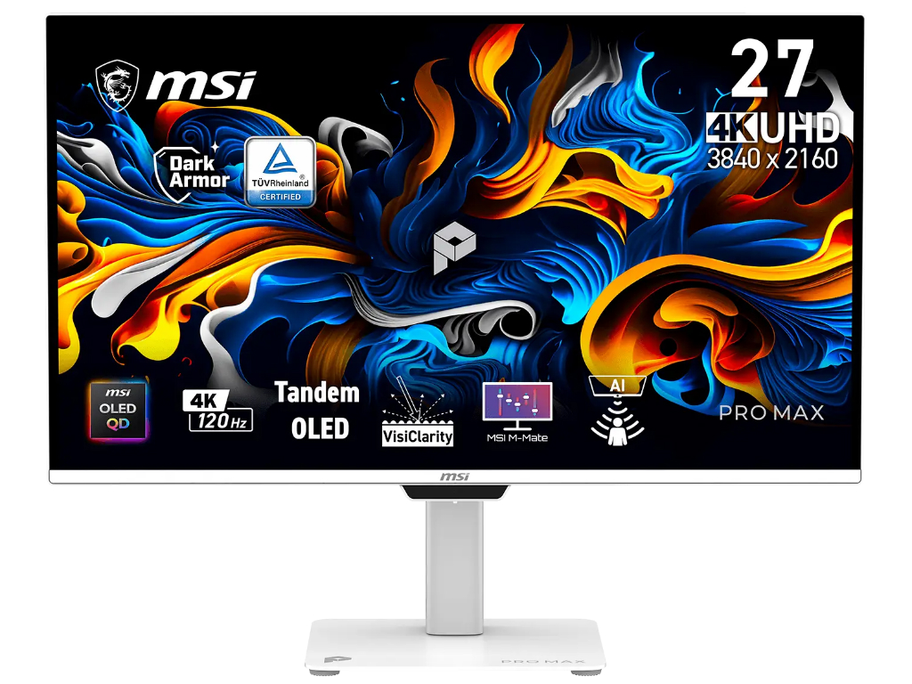 MSI、第4世代QD-OLED採用27型4KモデルなどMac専用ディスプレイ「PRO