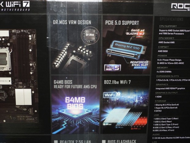 「B650 Rock WiFi 7」発売