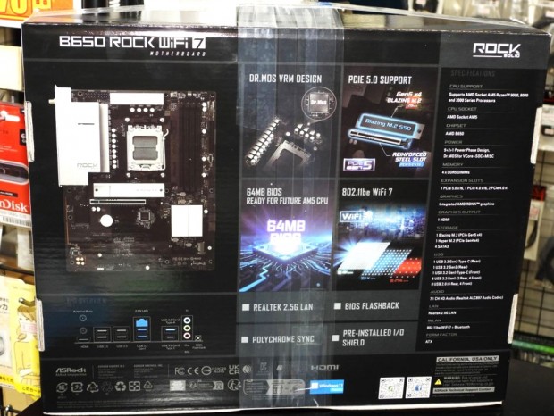 「B650 Rock WiFi 7」発売