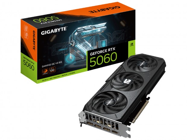 GIGABYTE、3連ファンのWINDFORCE冷却システム採用GeForce RTX 5060 OCモデル