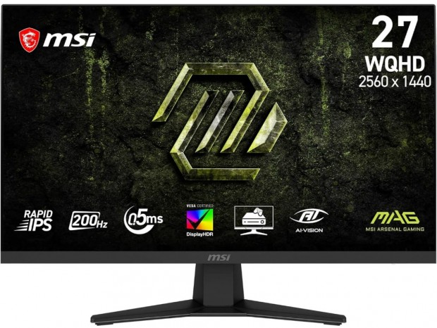200Hz/0.5ms対応の27型WQHDゲーミングディスプレイ、MSI「MAG 274QF E20」発売
