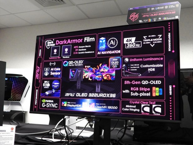 トリプルモード対応のMSI「MPG OLED 322URDX36」