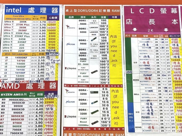 光華商場のメモリ事情