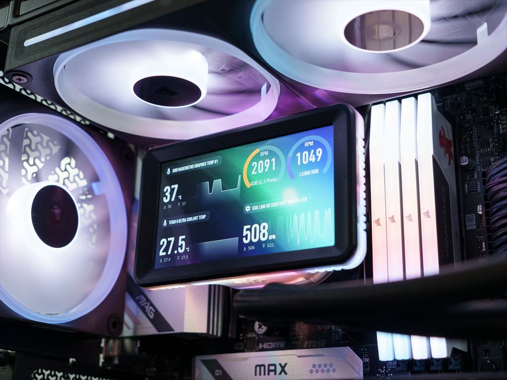 COMPUTEX 2026：40mm厚クロスフローラジエーター採用、CORSAIRの新型